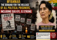 Myanmar: The demand for the release of all political prisoners, including Suu Kyi, is strong